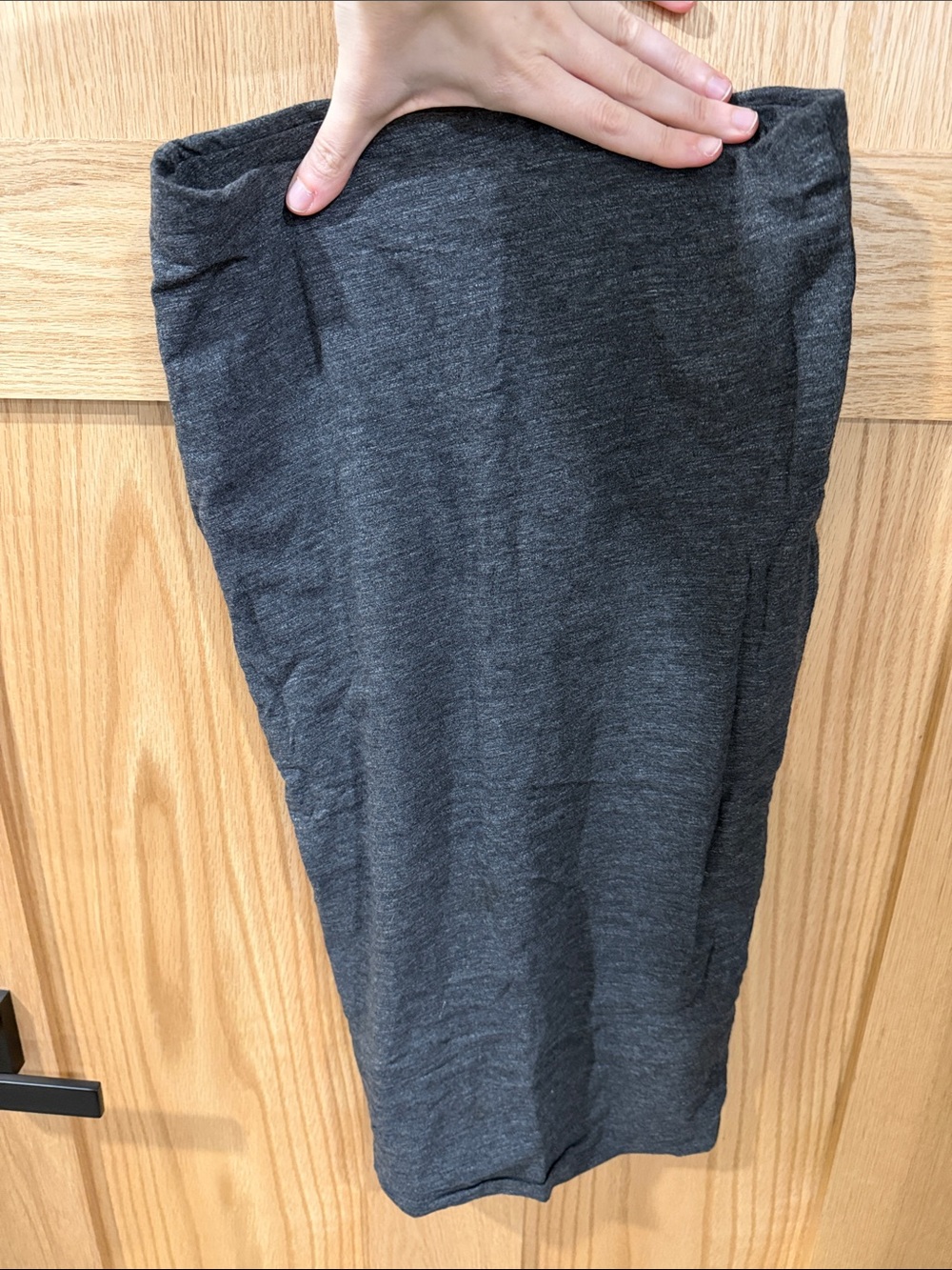 Classic Charcoal Women's High Waist Skirt